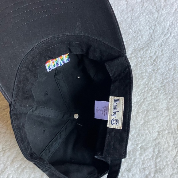 Wembley Black Rainbow Love Hat - Cap Adjustable Strap, 100% Cotton OSFM - Picture 3 of 6